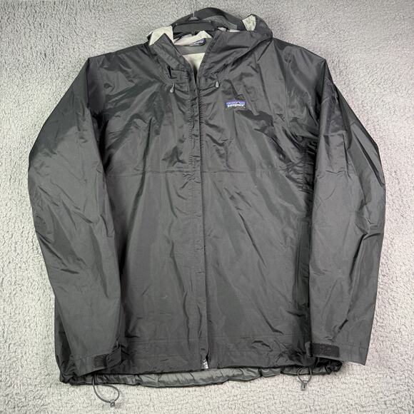 Patagonia Mens Torrentshell 3L Rain Jacket Size L Black Full Zip Nylon Shell - Picture 2 of 12